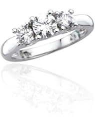 14K White Gold 1.5 ct GH Diamond Ring A0013150
