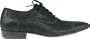 Donald J Pliner Clyde | Men's Lace Up Cap Toe Shoes Black Grain Vachetta
