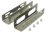 Einbauwinkel 3,5 zu 5,25 Adapter fuer Festplatten HDD intern mit Schrauben