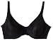 Bali Women's No Poke Lined Underwire Bra, Black 38DDD