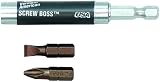 Vermont American 16035 ScrewBoss Compact Screwdriver Bit Tip Holder with Slotted and Phillips Bit Tips