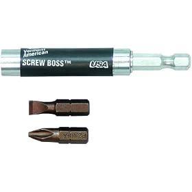 Click here to buy Vermont American 16035 ScrewBoss Compact Screwdriver Bit Tip Holder with Slotted and Phillips Bit... by Vermont American.