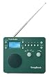 Tivoli Audio SongBook AM / FM Alarm Clock Travel Radio, Green