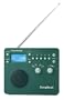 Tivoli Audio SongBook AM / FM Alarm Clock Travel Radio, Green