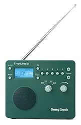 Tivoli Audio SongBook AM / FM Alarm Clock Travel Radio, Green