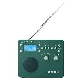 Tivoli Audio SongBook AM FM Alarm Clock Travel Radio, Green by Tivoli Audio