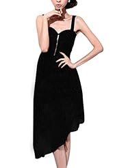 Sweetheart Chiffon/Polyester Spaghetti Strap Cocktail Asymmetric  Dress