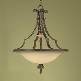 Murray Feiss F2005 3ATS Coventry Castle Three-Light Uplight Fixture in Aged Tortoise Shell... by Murray Feiss
