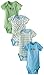 Gerber Baby Boys' 4 Pack Variety Onesies Brand Elephant, Elephants, 12 Months