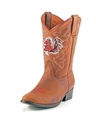 Sports: Gameday Boys Leather University of S Carolina Cowboy Boots (Honey, 11.5) - Gameday Boots