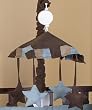 Soho Blue and Brown Musical Baby Crib Mobile