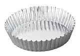 SCI Scandicrafts Fluted Deep Tart/Quiche Mold, Removable Bottom 8-inch Diameter by 1.75-inch Deep