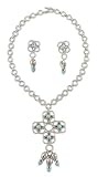Turquoise jewelry set, 'Earth Blossoms' 17 L
