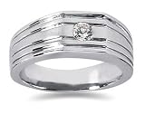 0.25 CTW Men's Diamond Ring in Platinum