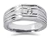 0.25 CTW Men's Diamond Ring in Platinum