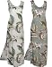 Wild Orchid - Hawaiian Long Tank Dress in Sage and Cream
