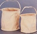 Khaki Natural Small Canvas Water Bucket