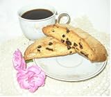 IMAGE OF 8 pieces Unfrosted CHERRY ALMOND Biscotti