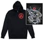 Zip Hoodie: Linkin Park - Snake Mason T-Shirt, XXL - Black