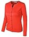 BIADANI Women Button Down Long Sleeve Crewneck Soft Knit Cardigan Sweater