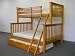 Bunk Bed Twin over Full Mission style in Honey with Twin Trundle