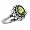 Silver .925 GENUINE PERIDOT oval Bali Bead Ring Size 6