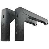 Elite Screens 12" Wall and Ceiling Hanging L-Brackets for Manual/Spectrum/VMAX2 series, Black, ZVMAXLB12-B