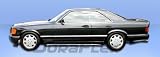 1981-1991 Mercedes SE/SEC/SEL W126 AMG Style Sideskirts