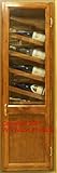 (WC-6) Solid Wood In the Wall Wine Rack Cabinet Recssed or inset in your wall for the look of a built-in, Your choice of Enamel or Stain Finish, 4