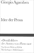Idee der Prosa (Bibliothek Suhrkamp)