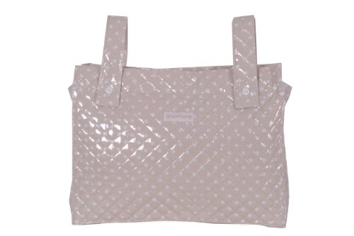 Imagen principal de Trapitos. Bolsa panera plastificada, lunar beige
