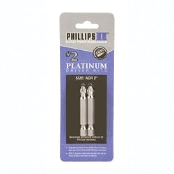 (80202) #2 Phillips with ACR Bits 2" 2pk