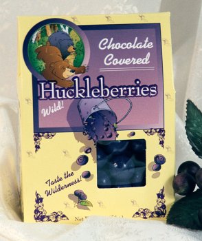 Chocolate Covered Wild Huckleberries, 2oz