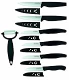 Pradel Premium - 070 - Coffret de 7 Pièces Céramique : 2 Couteaux à Steak + 1 Couteau Cuisine + 2 Couteaux Slice Cuisine + 1 Couteau Office Slice + 1 Éplucheur