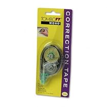 ~:~ AMERICAN TOMBOW INC. ~:~ Mono Correction Tape, Non-Refillable, 1/6" x 394", Canary Tape