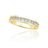 10K Yellow Gold 1/4 ct. Diamond Wedding Band