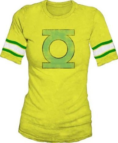  Bioworld Juniors Green Lantern Logo Hockey T-shirt