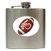 Hip Flask 6 oz. of I Love Football (Raiders, Steelers, Chargers, Titans, Cardinals, Bears, Cowboys, Packers, Giants, Eagles, 49ers, Seahawks, Buccaneers, Redskins)