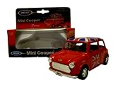 Mini Cooper Model Made of Die Cast Metal and Plastic Parts, Pull Back & Go Action, Red
