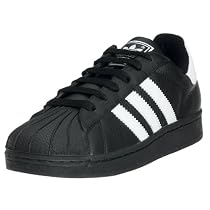 adidas Originals Big Kids' Superstar II Basketball Shoe,Black/White,5.5 M Big Kid