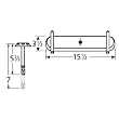 Oval Single Stainless Steel Burner Straight Venturi