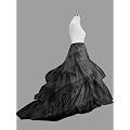 Loywe, Reifrock Petticoat mit Schleppe, aus Satin,LW4804-S