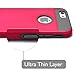 iPhone 6 Plus Case, MagicMobile® Cute Protective Hard Shockproof [Drop Protection] Fashion Cover for Apple iPhone 6 Plus (5.5') Impact Resistant Hybrid Thin Armor Case [ Hot Pink / Gray ] with Clear Screen Protector.