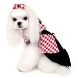 Coat Check Angel Small Dog Clothes Pet Check Jacket Puppyzzang