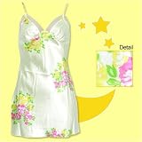 Betsey Johnson Wallflower Fresca Yellow Satin Nightie