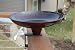 Round Deck Mount Birdbath - Powder Coated Mild Steel (Copper Finish)