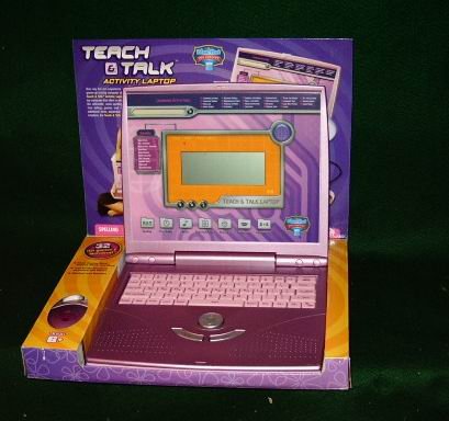 41Y0NVoi6rL Electronic Learning Teach & Talk Activity Laptop (Pink)