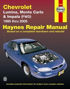 Haynes Chevrolet Lumina Monte Carlo and Impala (FWD) (95 - 03) Manual