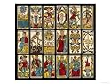 Tarot Selection from the Traditional Marseille Pack Religion & Philosophy Giclee Poster Print, 40x30