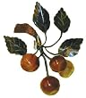 Agate grapes with jade leaves - hand carved